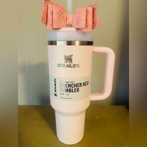 NEW Stanley Pink Tumbler with Bow Straw Accent!